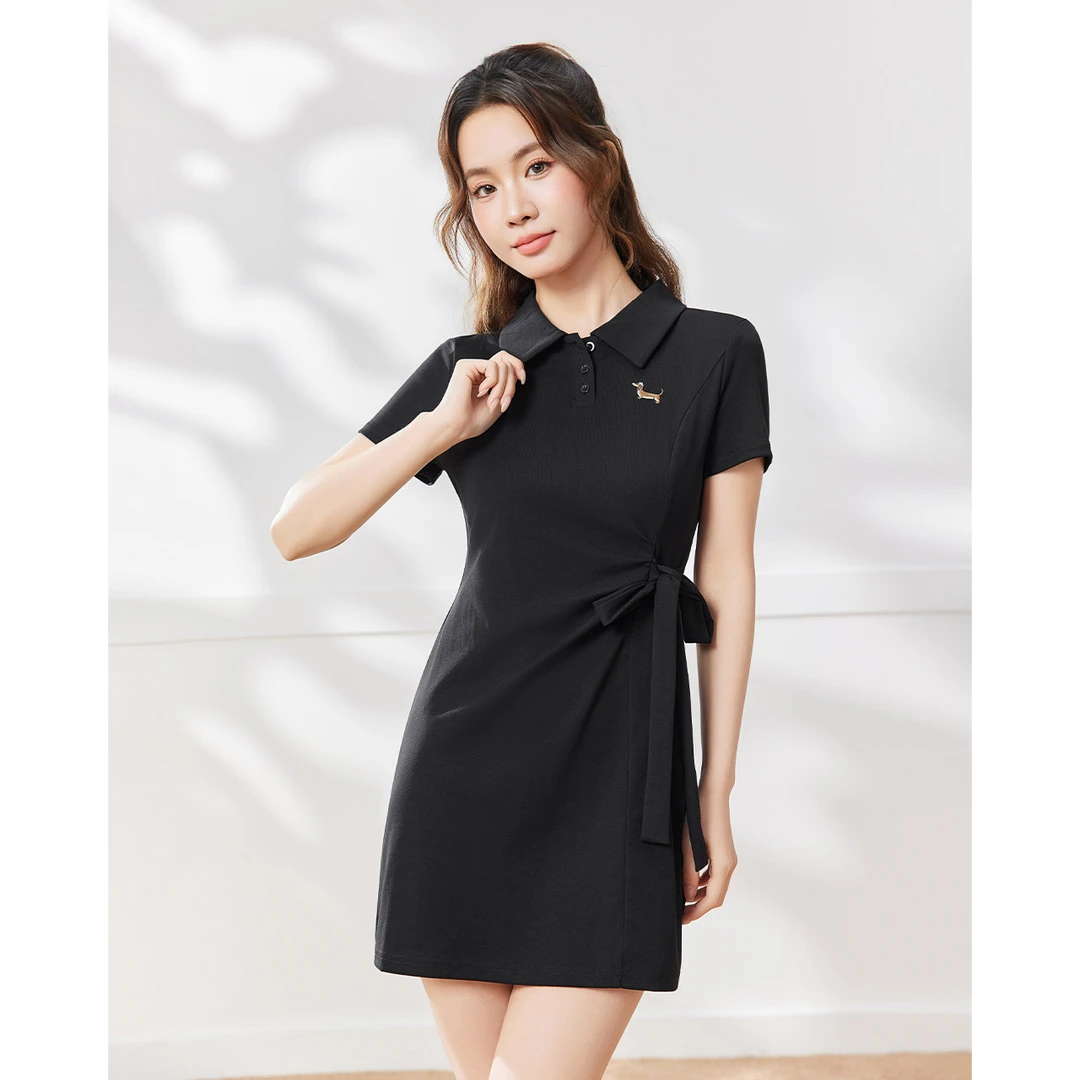IEF/爱依服2025夏季新款韩版简约休闲通勤气质显瘦连衣裙流光风