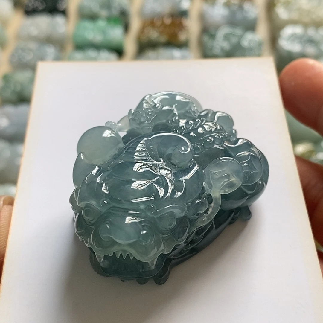 颈饰未镶嵌翡翠天然翡翠貔貅吊坠