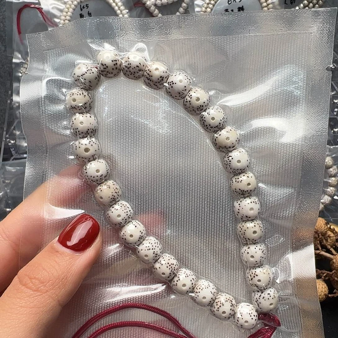 星月菩提吊坠10原白手持 月朗星稀 双留白