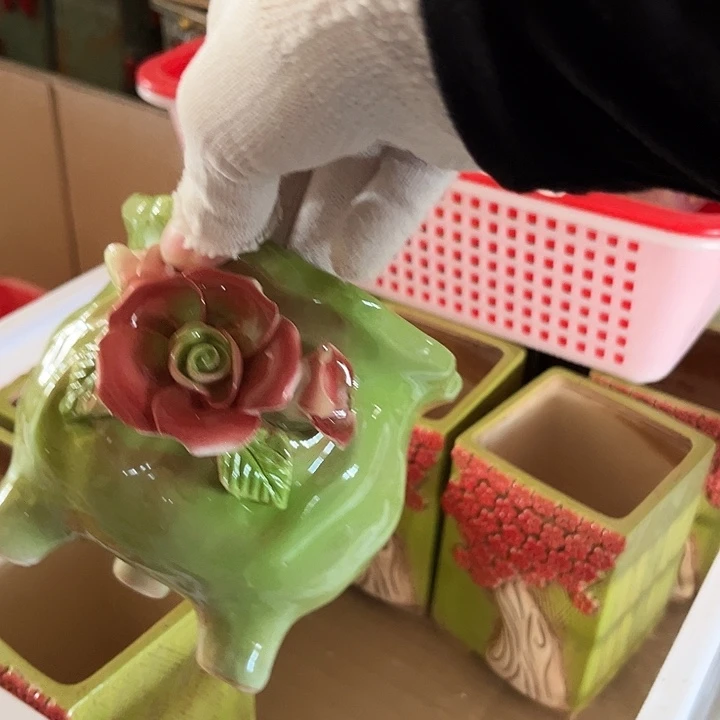 粗陶材质多肉花盆