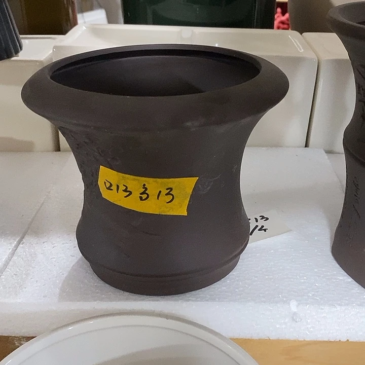 段泥花盆多肉植物盆瑕疵有孔