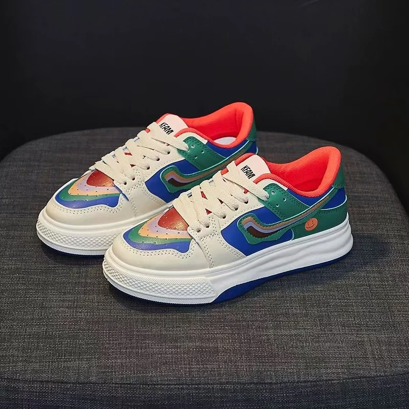 女生秋冬学生休闲百搭皮面小白鞋板鞋1221