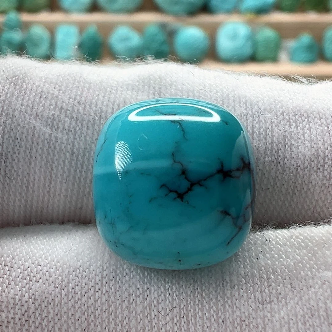 未镶嵌绿松石老型珠13.6x12.6mm