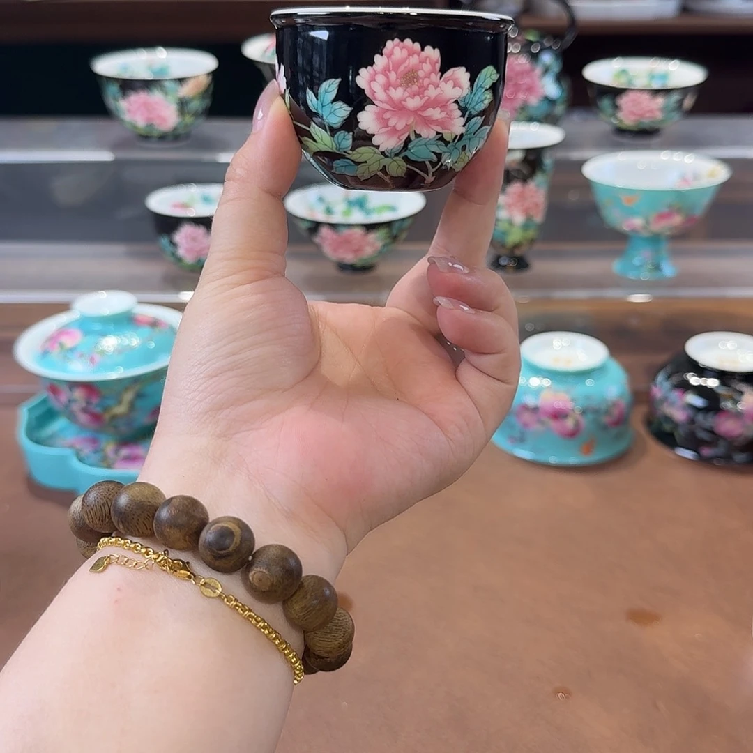 珐琅彩主人杯茶具套装