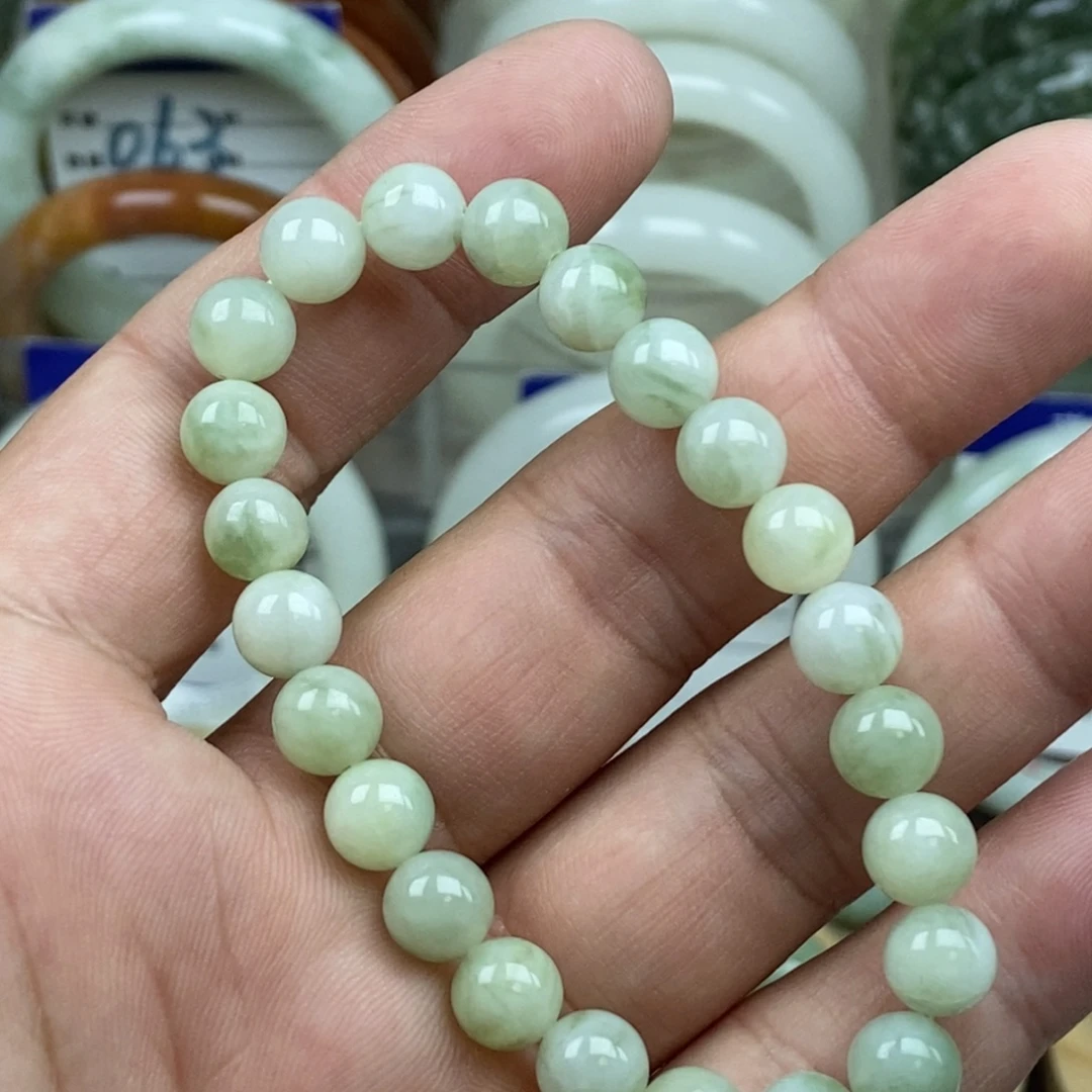 蛇纹石玉未镶嵌手链