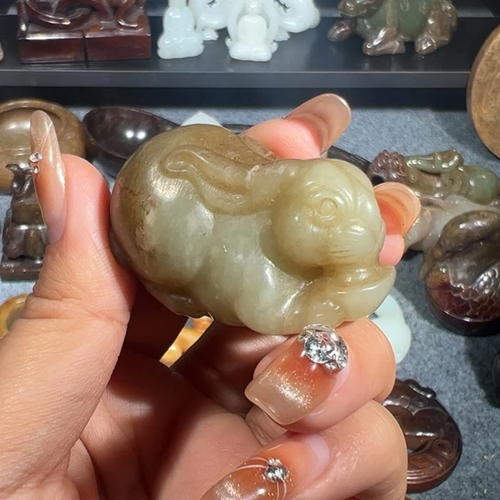 和田玉未镶嵌挂件