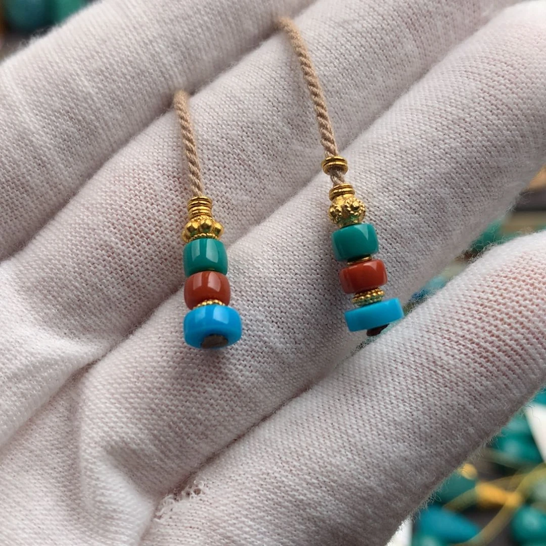 绿松石18K金镶嵌绿松石