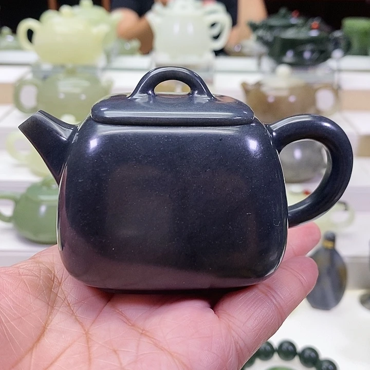 未镶嵌和田玉挂件茶壶170m l