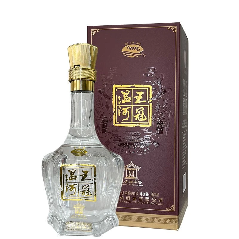 温河王冠老字号浓香型白酒礼盒装粮食38度500ml*6瓶