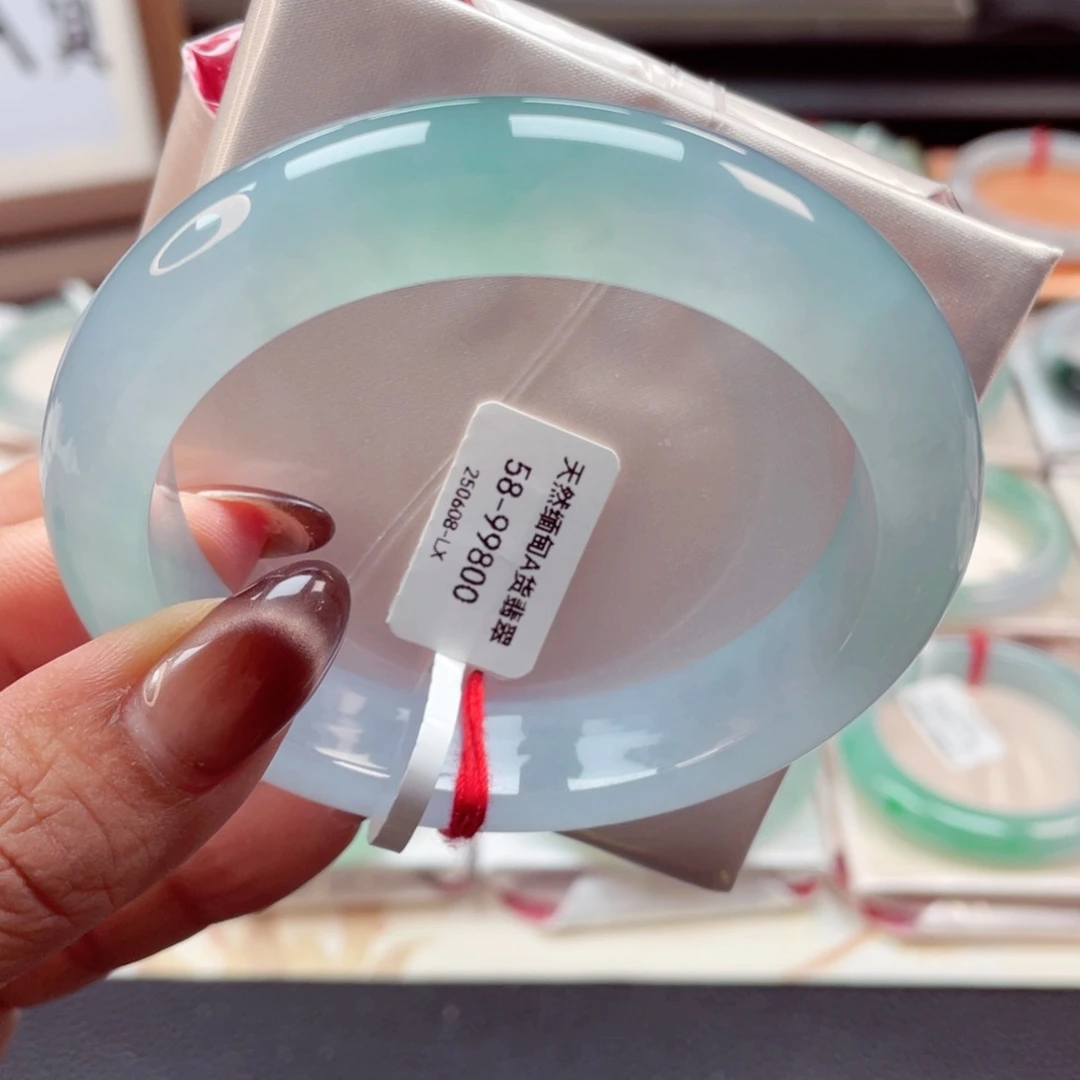 翡翠手镯未镶嵌58-59小敏17