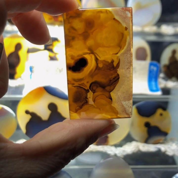 合金玛瑙/玉髓珠宝奇石65有瑕