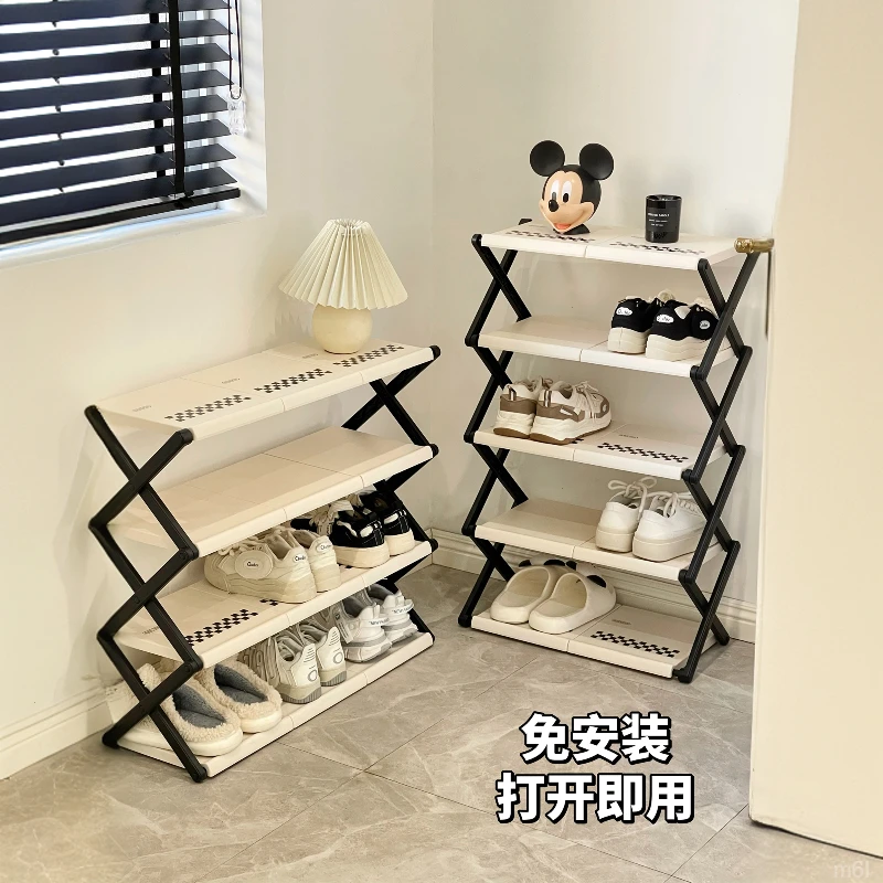鞋子收纳神器家用宿舍新款折叠2025多层门口小鞋柜鞋架简易经济型