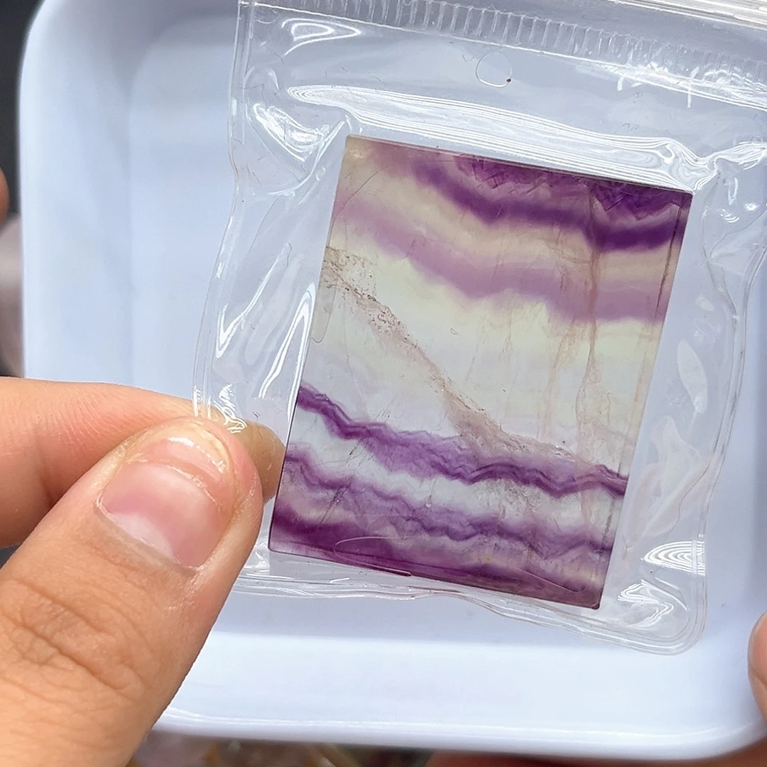 珠宝半成品水晶未镶嵌1 黄紫莹石方块