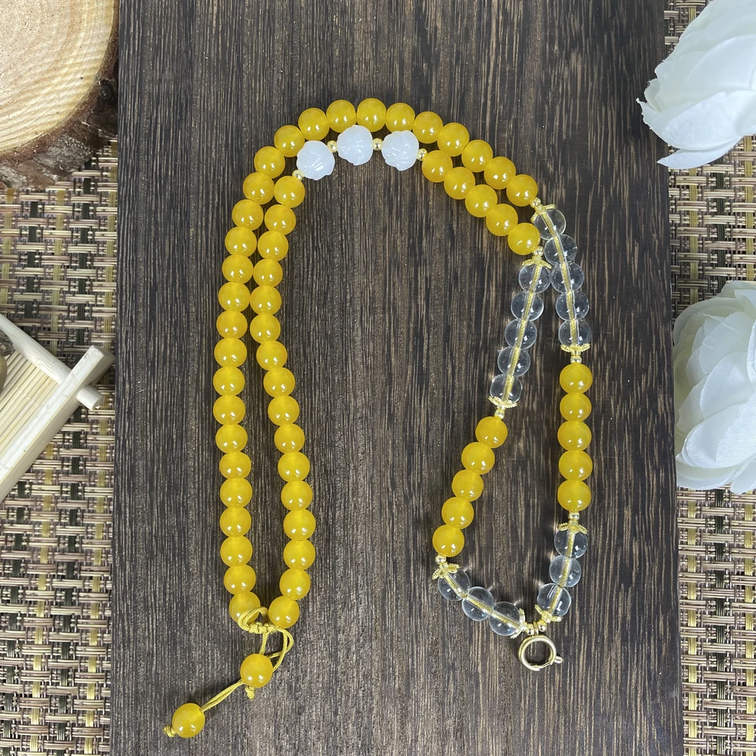 【艺彩】尼泊尔纯手工原创唐卡扎基拉姆珠链挂绳 万能扣