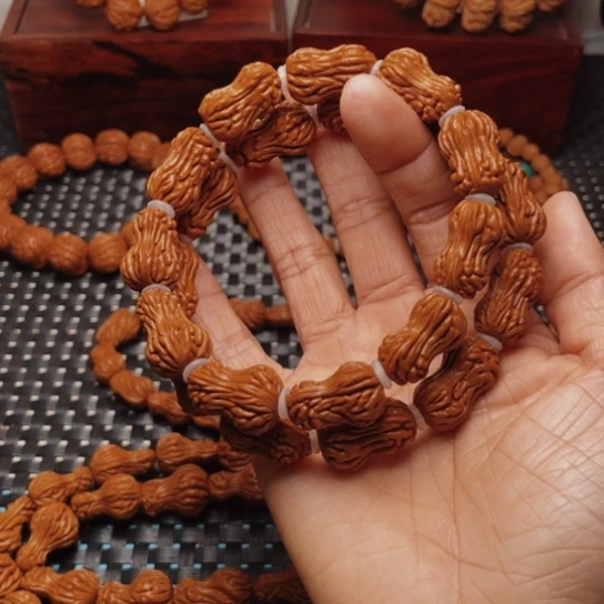 桃核手串沙*子龙纹桃核