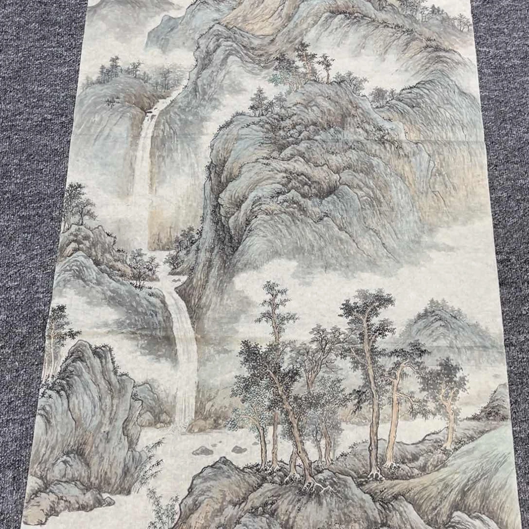 国画左**看国画纯手绘作品