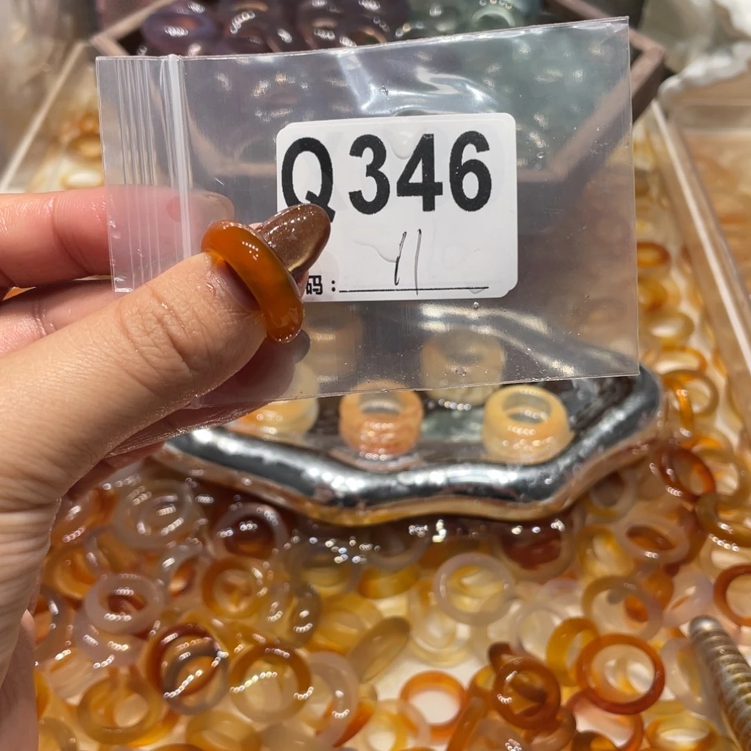 玛瑙/玉髓未镶嵌戒指346