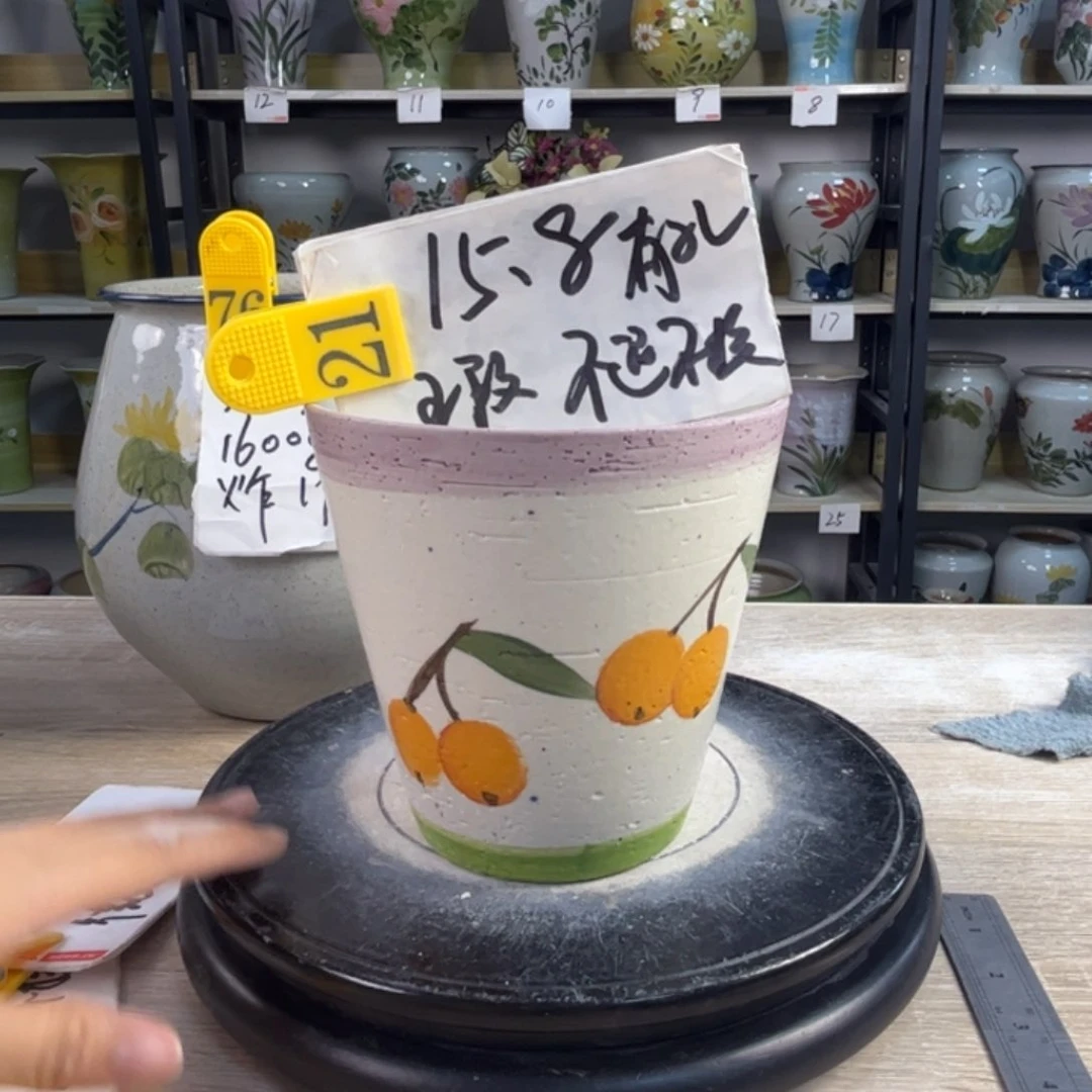 罐1tc景德镇陶瓷花盆不退不换