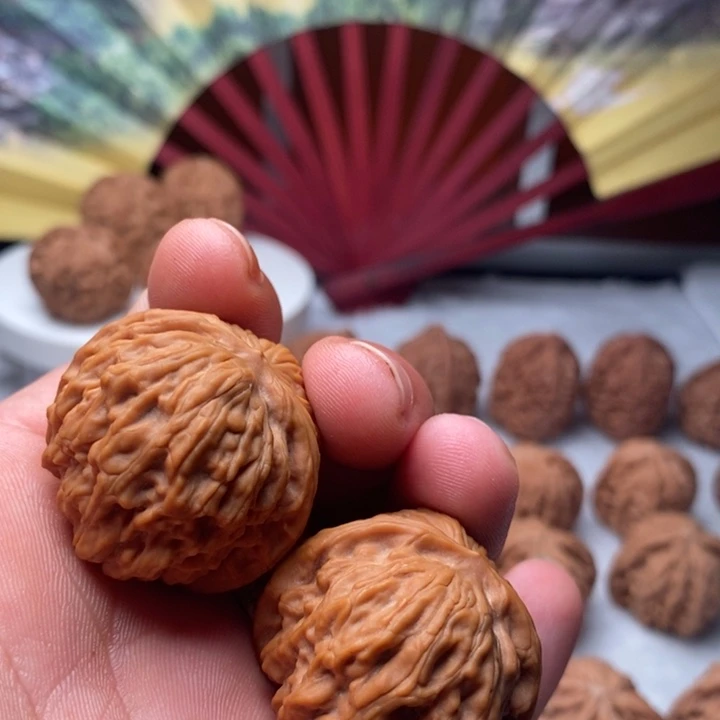 把件文玩核桃35尺全品红豆