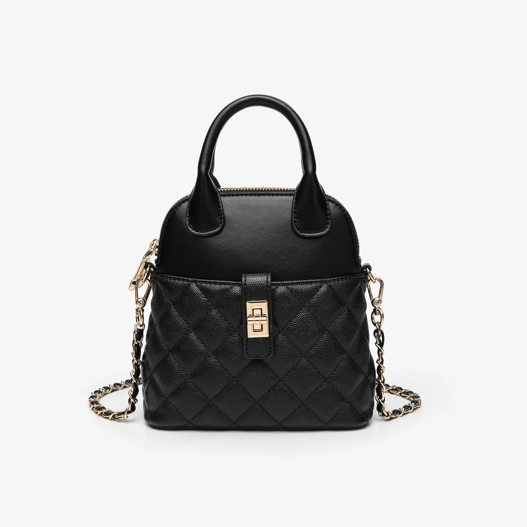 25928小香风菱格链条贝壳包17.5*18*9CM