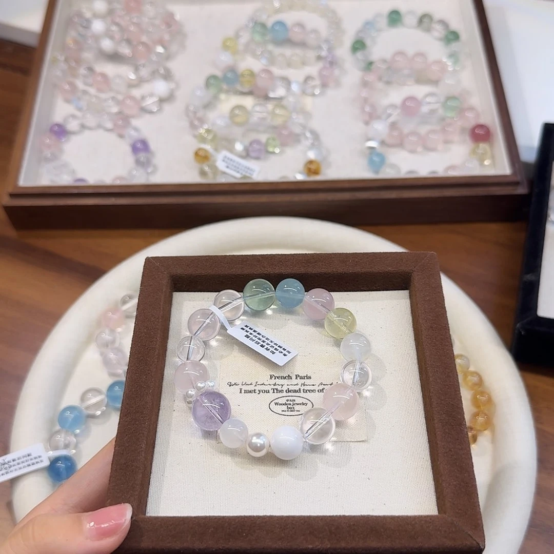 悬***丶水晶手链未镶嵌拍2份79是总价 多宝手串