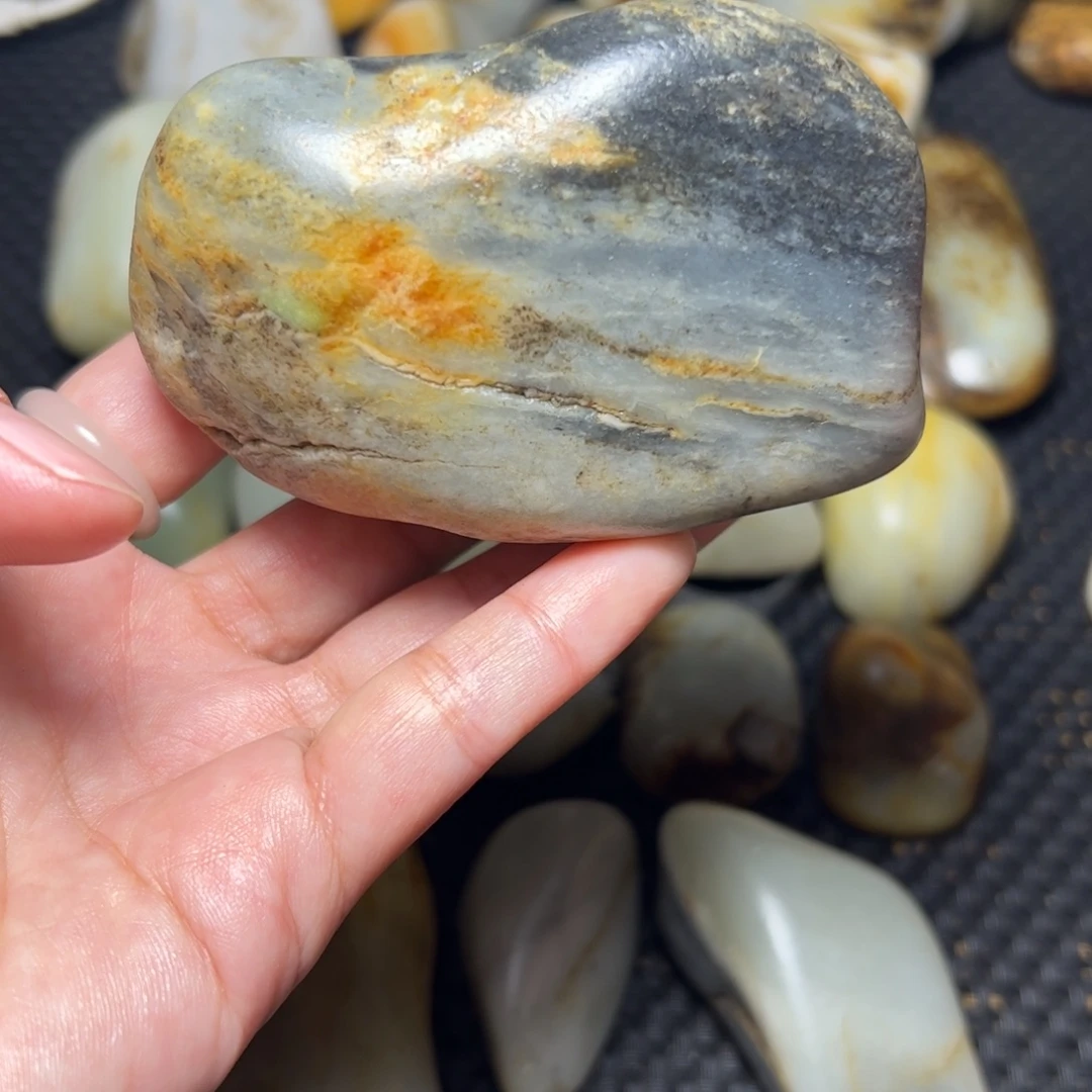 和田玉未镶嵌挂件B43