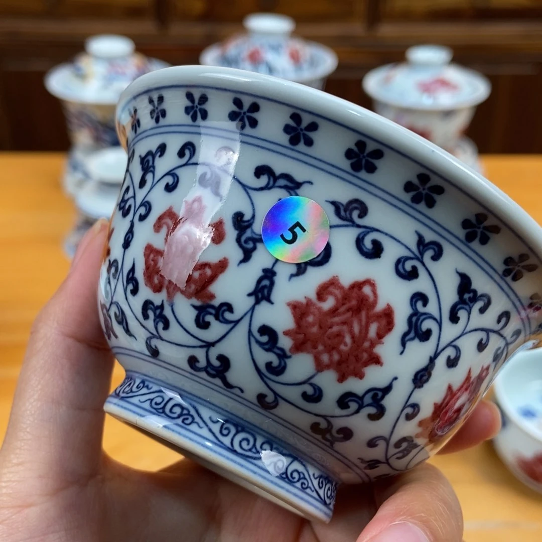 手绘现代茶具非古董