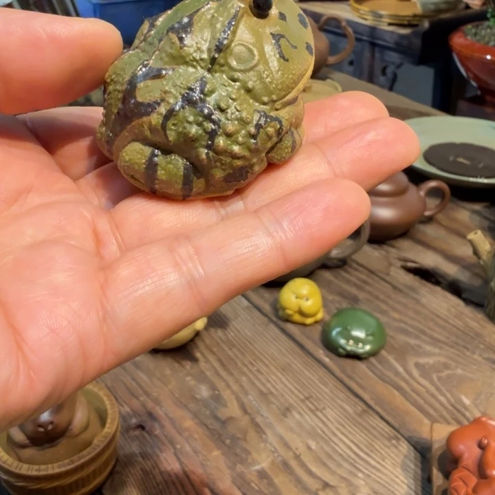 紫砂茶宠角蛙茶宠