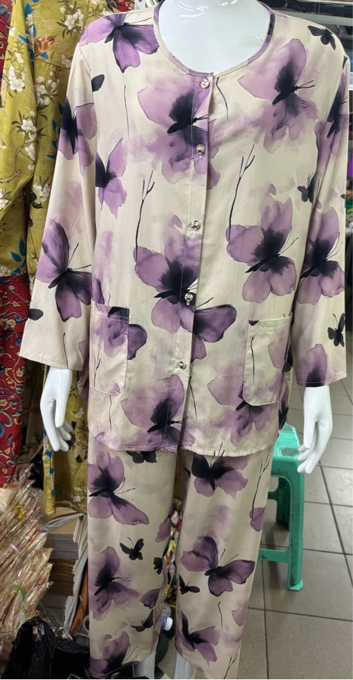 （女王范）女士绵绸家居服套装