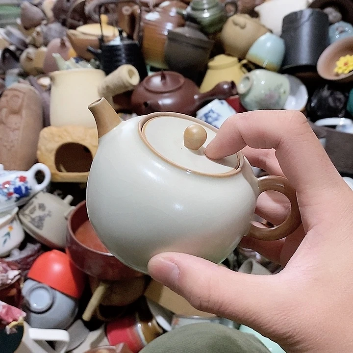 瓷片你要学会了呢……荷花开花又