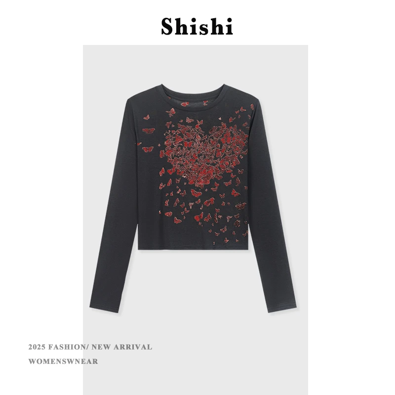 【SW】长袖T恤女夏季薄款时尚百搭休闲洋气长袖防晒上衣YS-0331