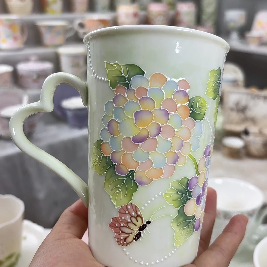 手绘创意高温釉下彩陶瓷