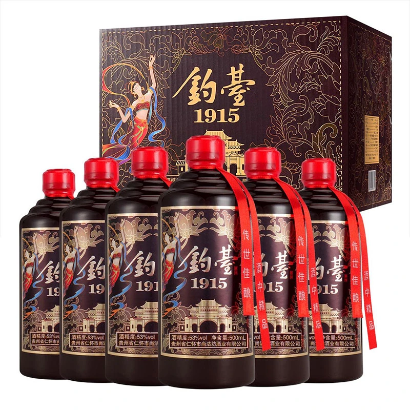 濛泷湾D钓台1915酱香型酒水53度纯粮食白酒整箱500ml六瓶装53%Vol