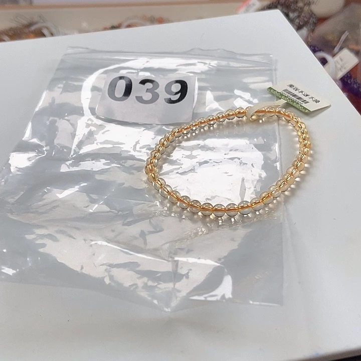 未镶嵌手链水晶卡4+黄水晶