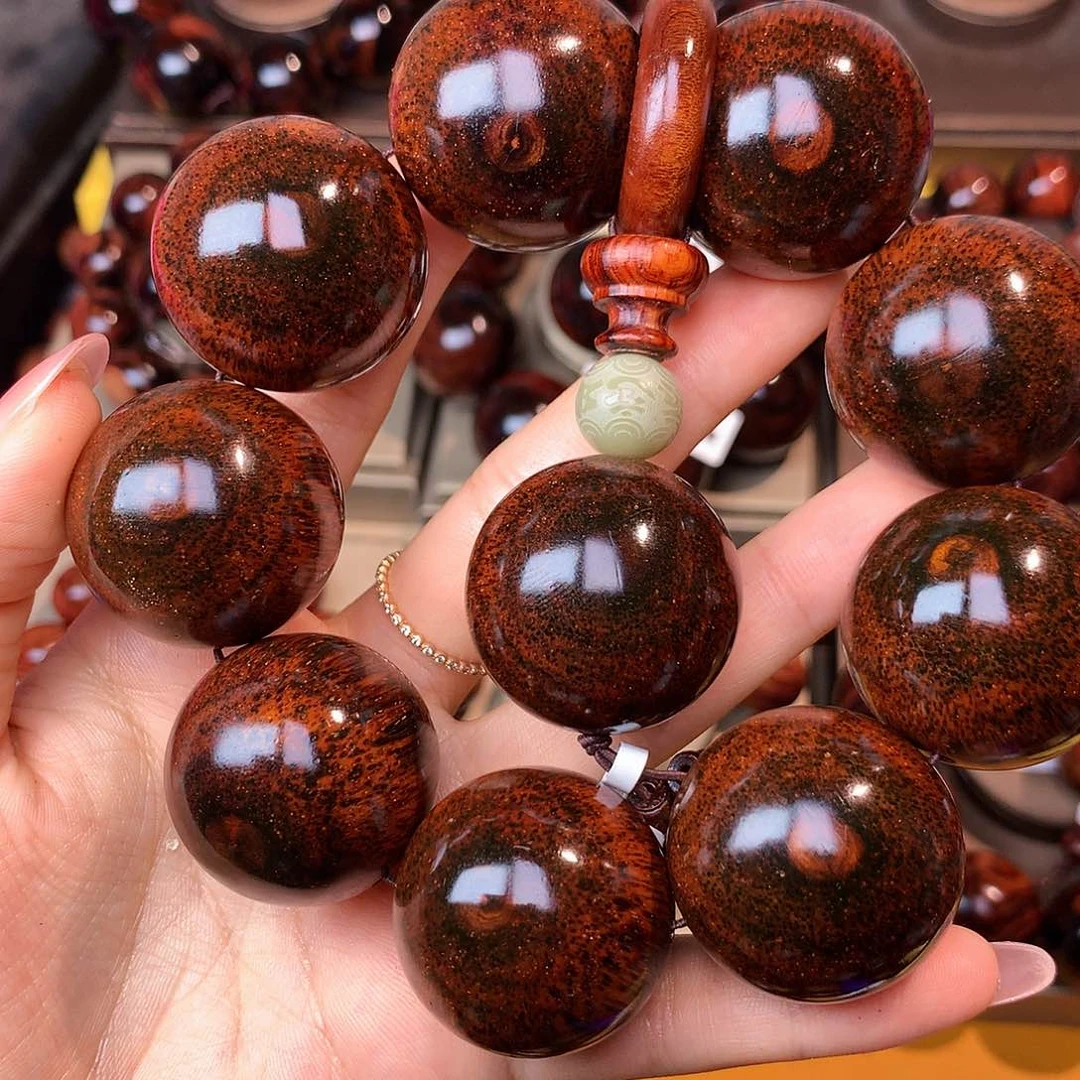 花梨木类手串/手链高货瘤疤土埋料30