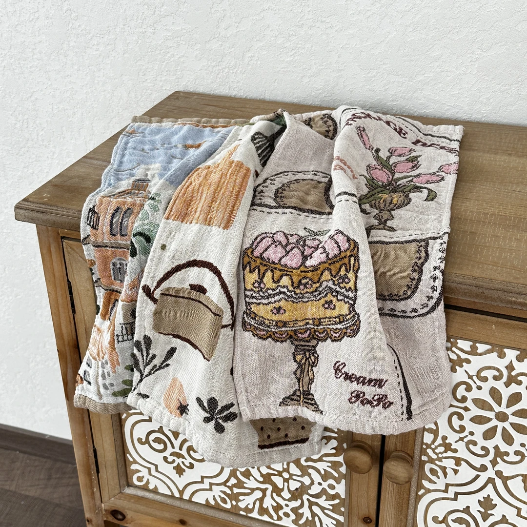 【超级红】新疆长绒棉亚麻毛巾三条装