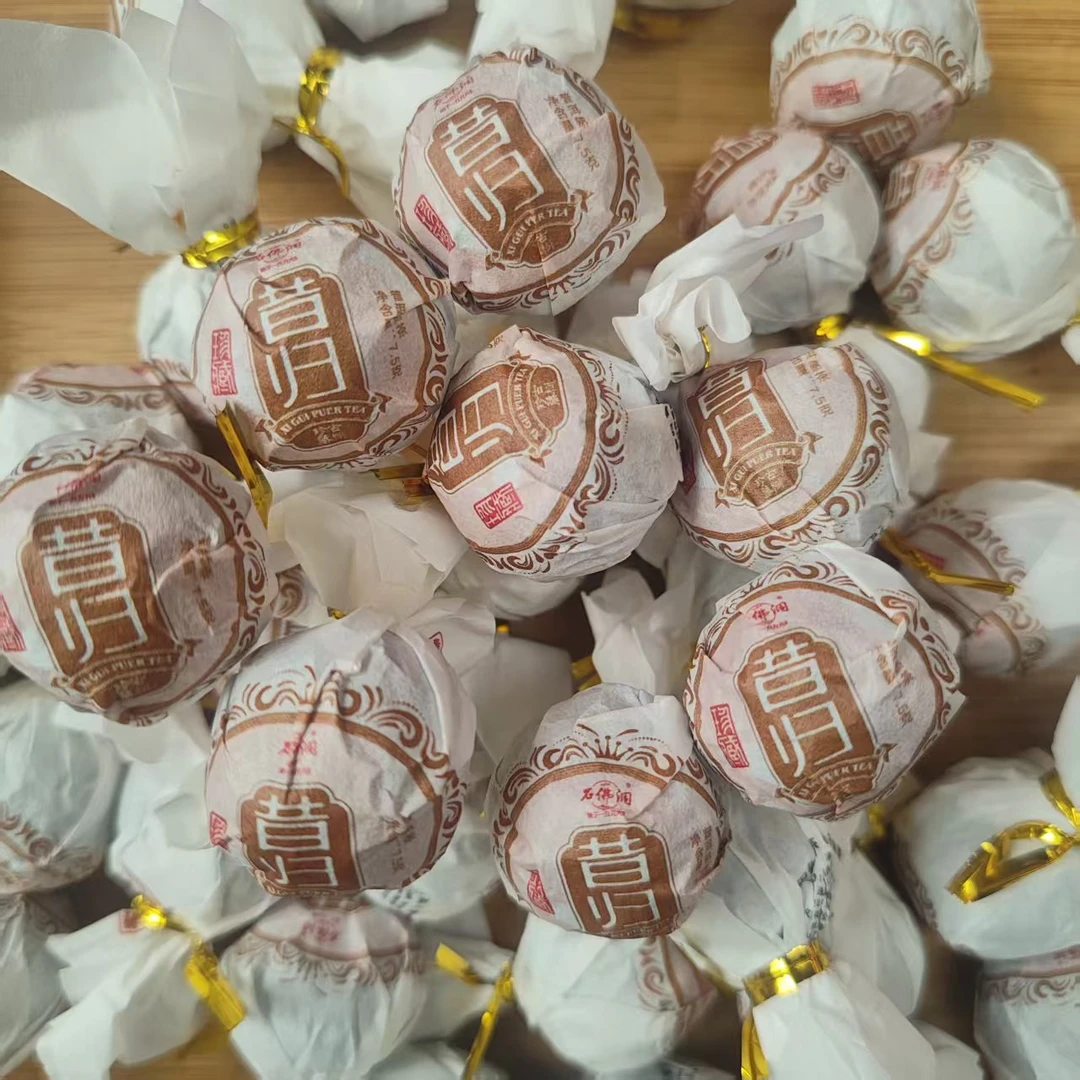 2025年昔归熟茶龙珠木箱离地发酵熟茶手工龙珠 45g/盒