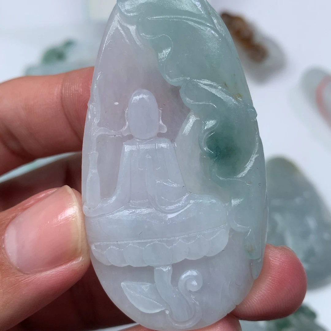 未镶嵌定制翡翠吊坠