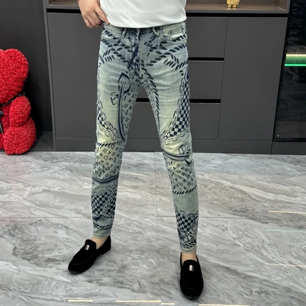88788-夏季欧货修身小脚牛仔裤