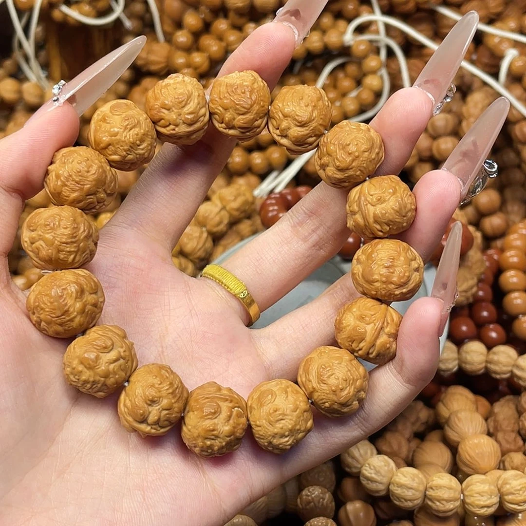 猴头核桃大金蟾手串