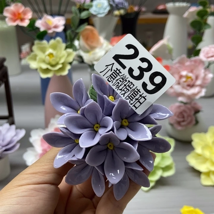 陶瓷手工制作陶瓷花