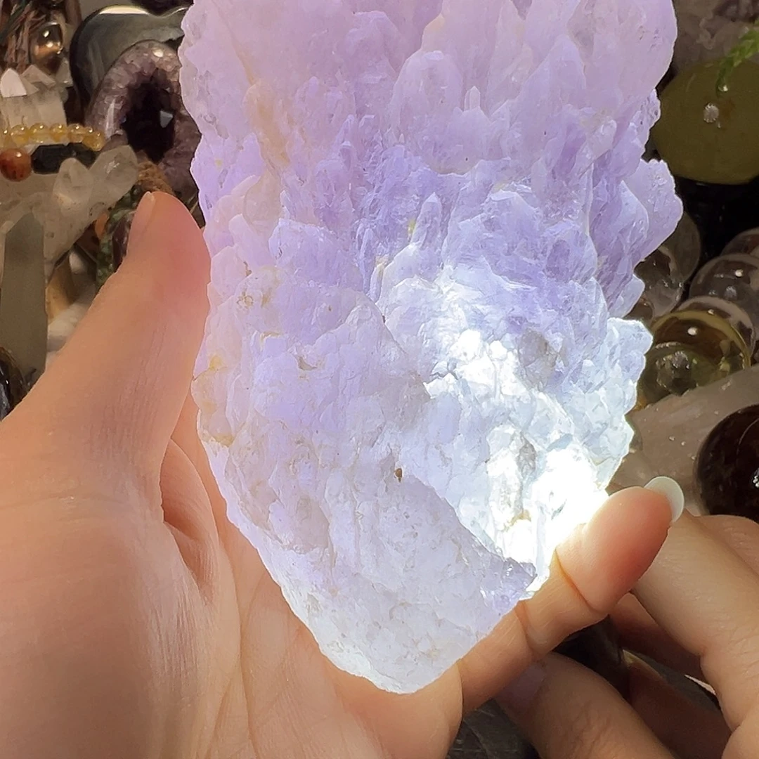 珠宝半成品未镶嵌水晶紫喜马
