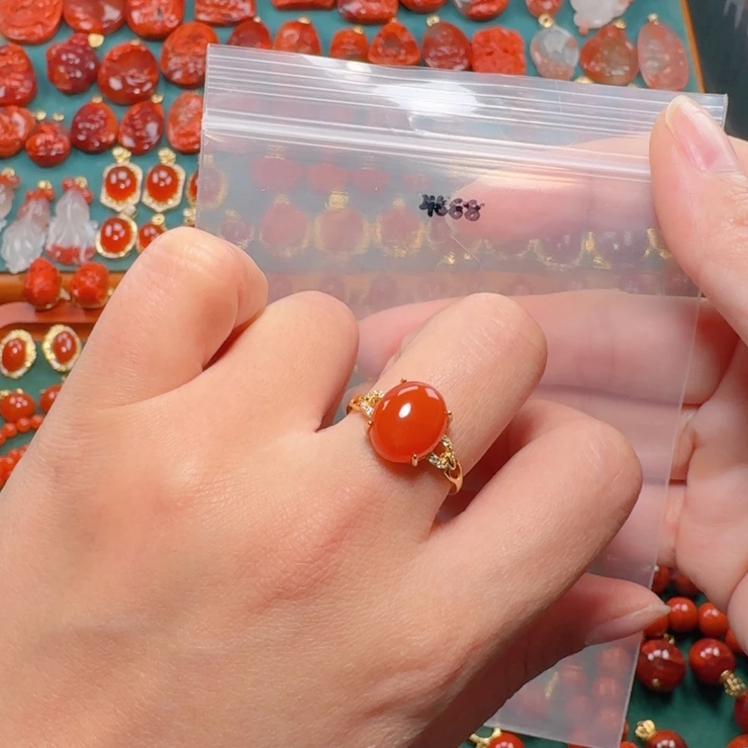 南红玛瑙南红银S925镶嵌