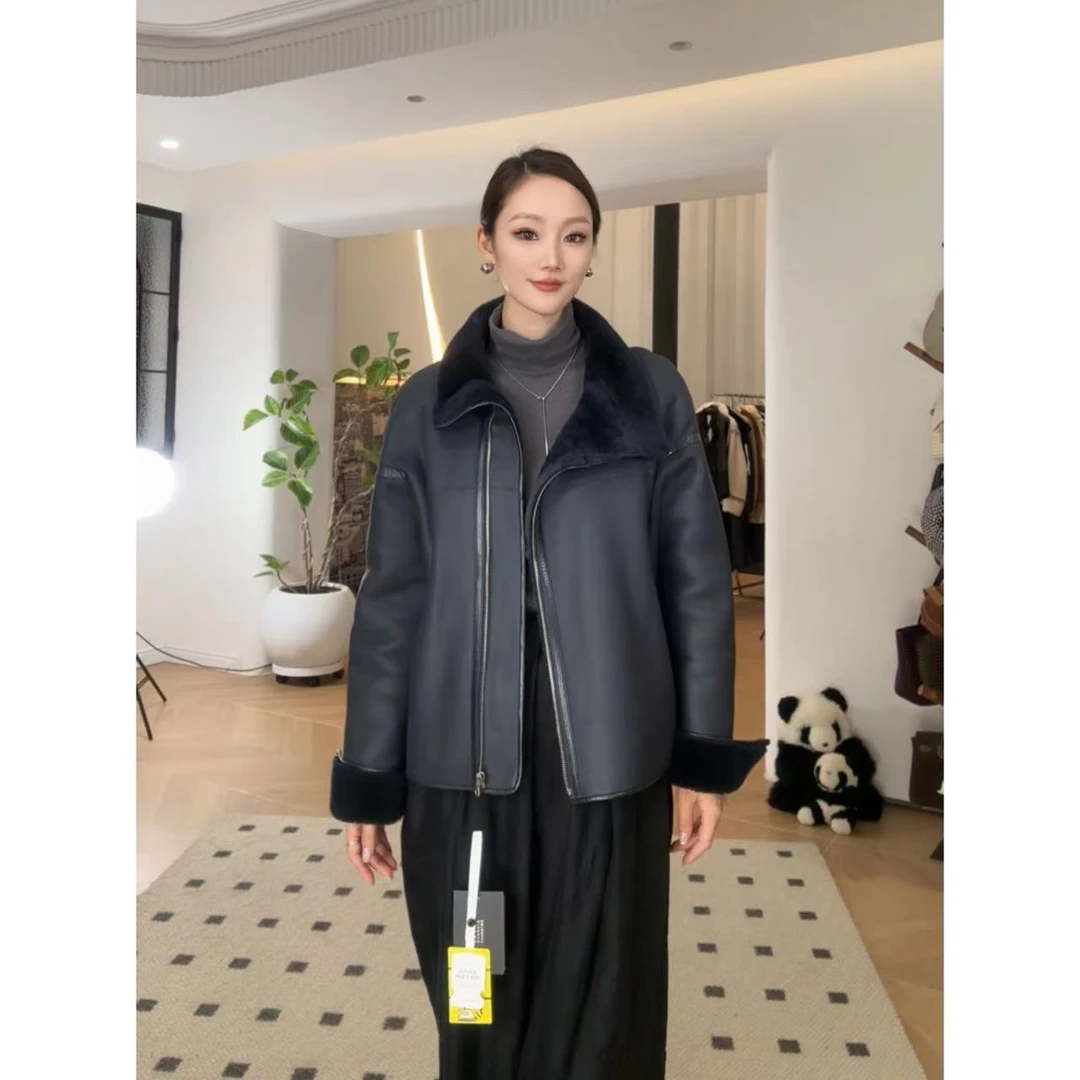 北京佰力郎20【福利样衣特价商品谨慎购买】皮毛一体外套皮草