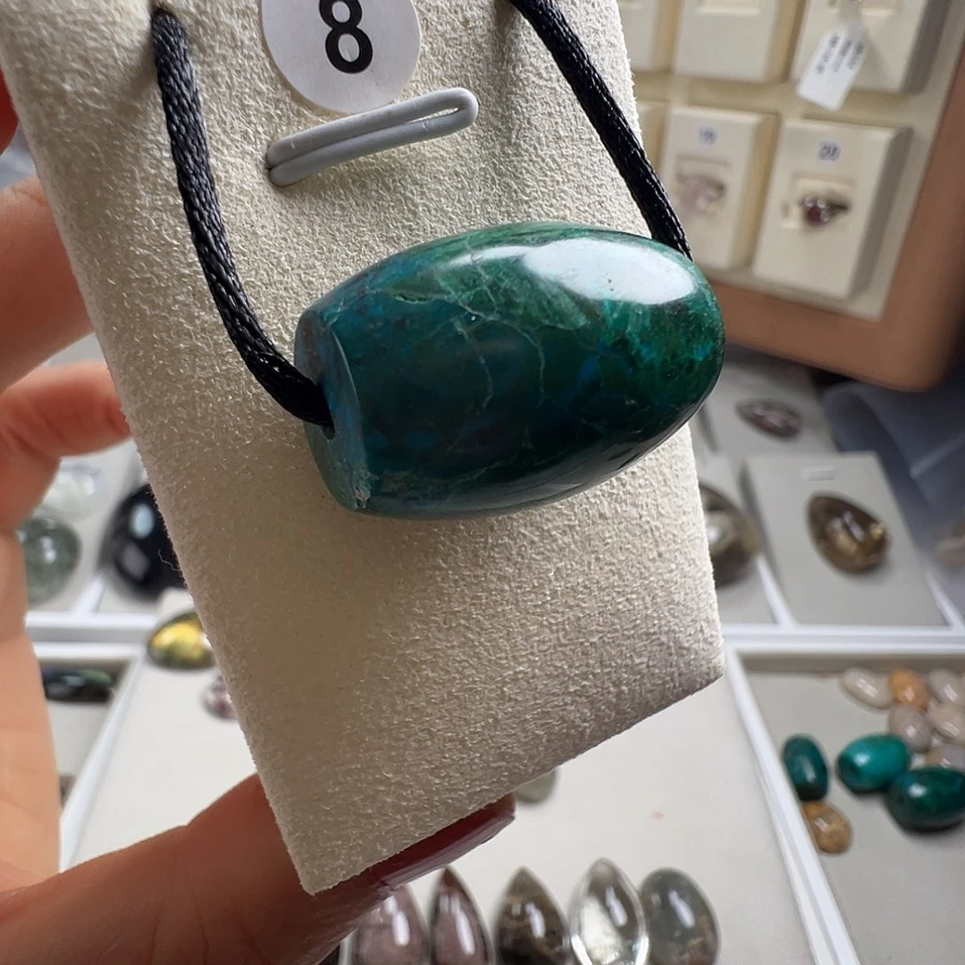 孔雀石合金颈饰天然硅孔雀石