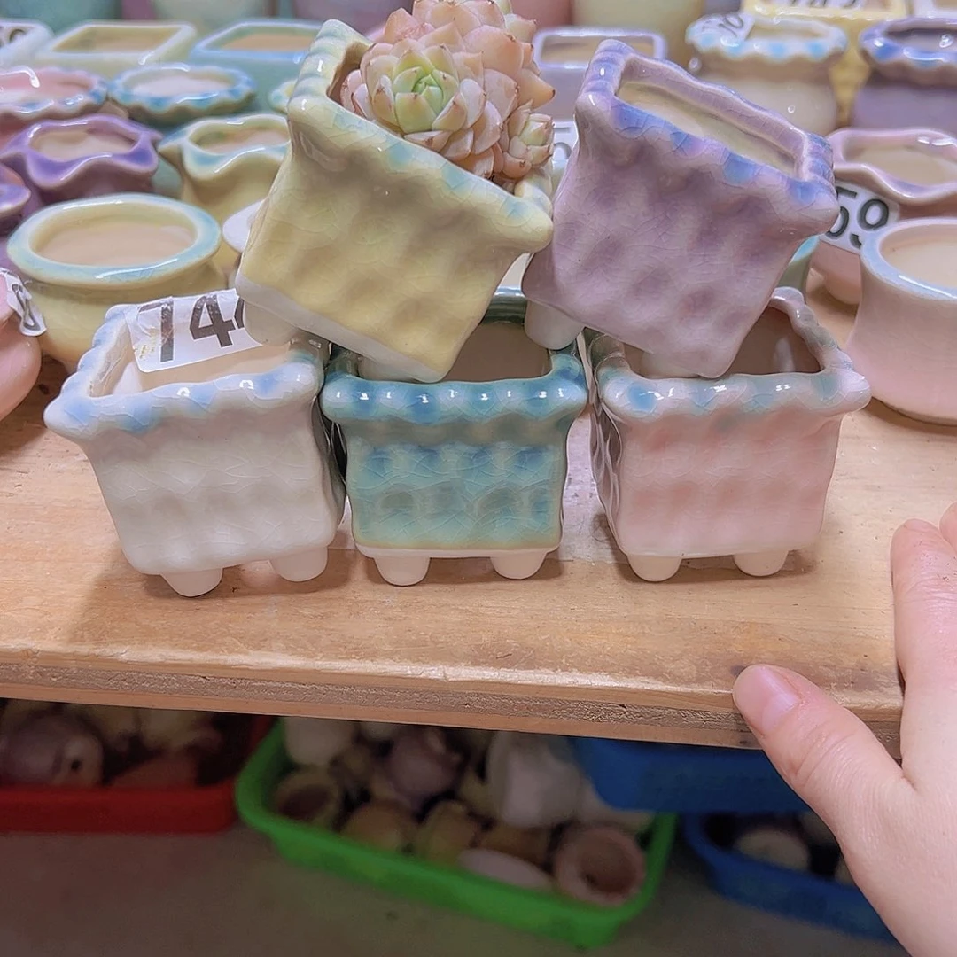 陶瓷花盆当场满12包邮