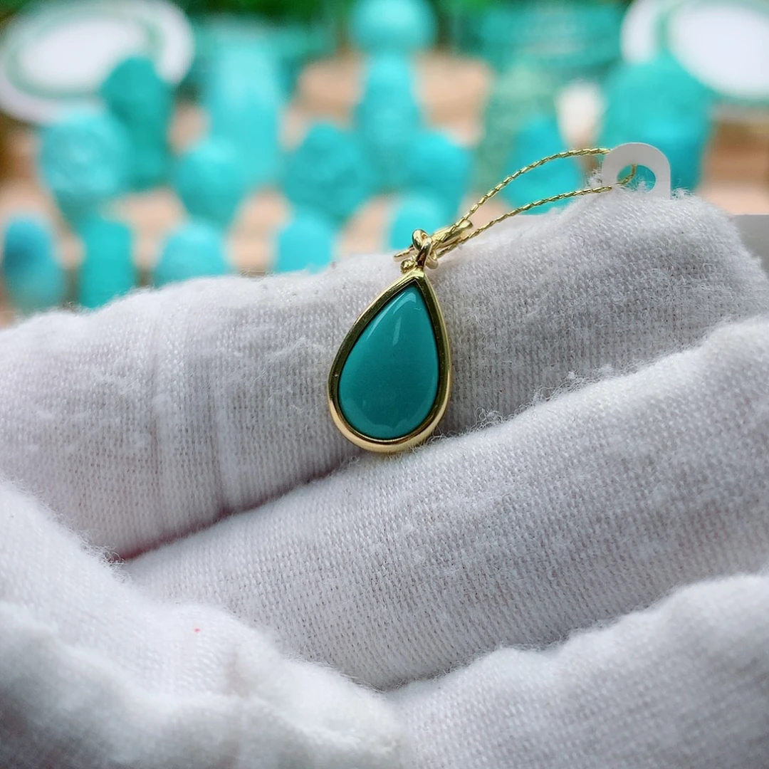 绿松石银S925镶嵌配饰