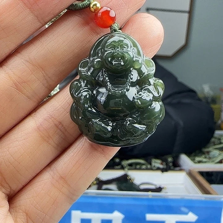 和田玉未镶嵌颈饰30mm