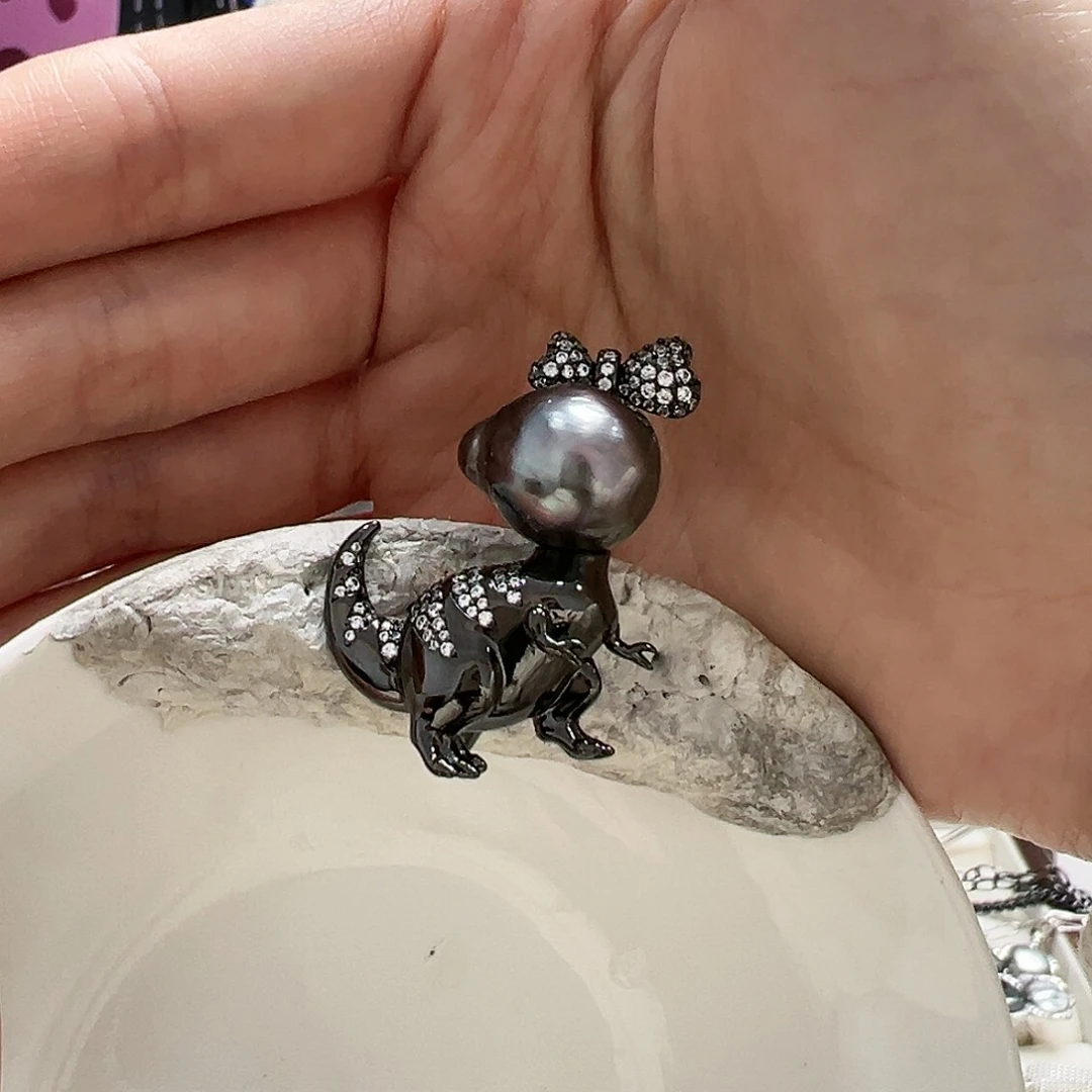 海水珍珠吊坠(不含链)银S925镶嵌