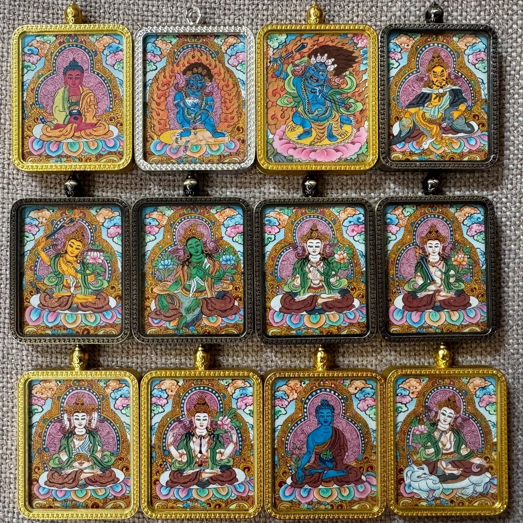 尼泊尔 纯手绘 精品唐卡 八大F